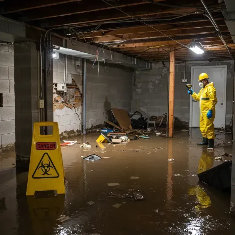 Flooded Basement Electrical Hazard in Hato Arriba, PR Property